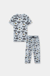 Boys Grey Batman Night Suit